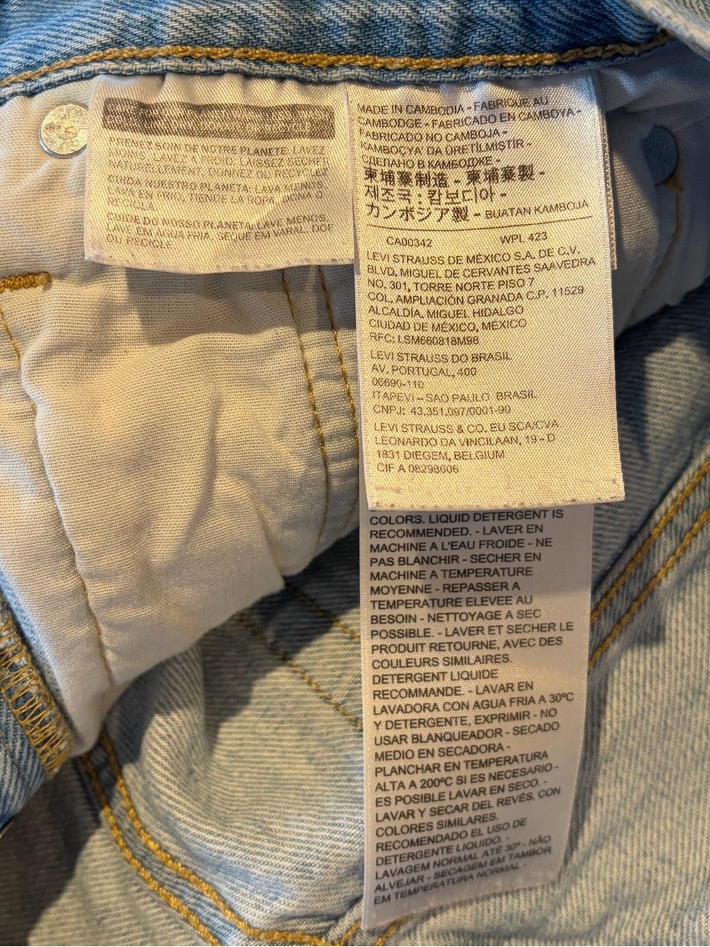 Levi’s  501 Denim Shorts Size 27 - Picture 6 of 6